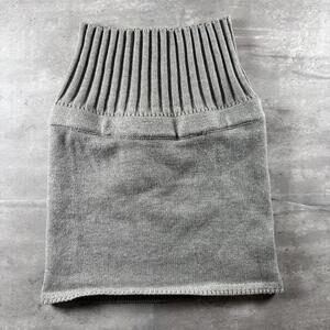 Edikted Grey Ribbed Knit Cowl